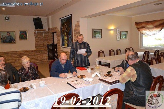 Walne Zebranie Sprawozdawcze Koła Człopa 19.02.12