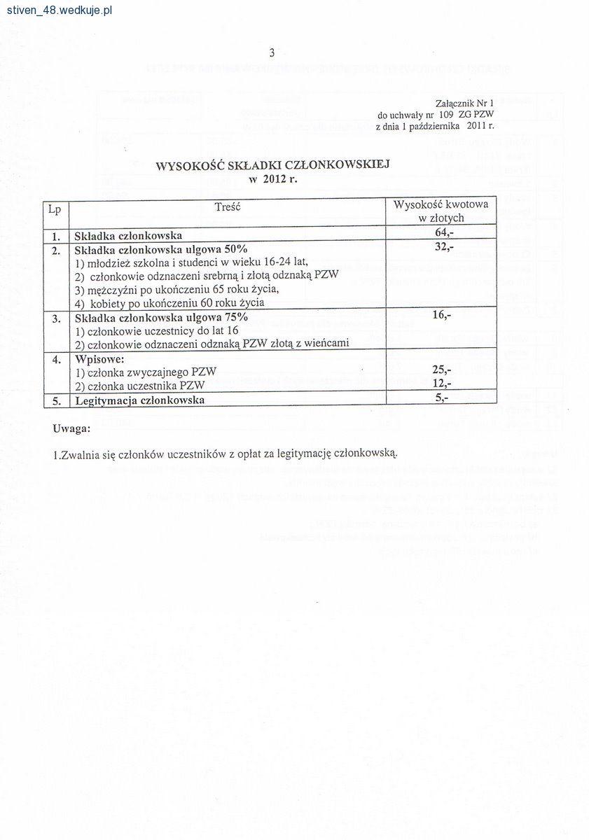 Tak będziemy płacic w 2012r P.Z.W. Okręg Toruń -przy okazji: Karty wędkarskie