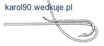 Węzły owijkowe do haczyków z paletką