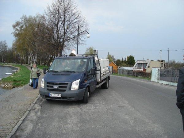 Pierwszy transport w wodzie !