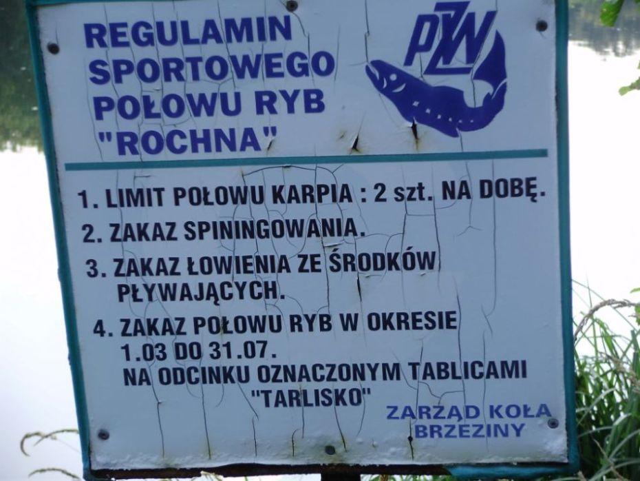 Zalew na rzece Mroga - wieś Rochna