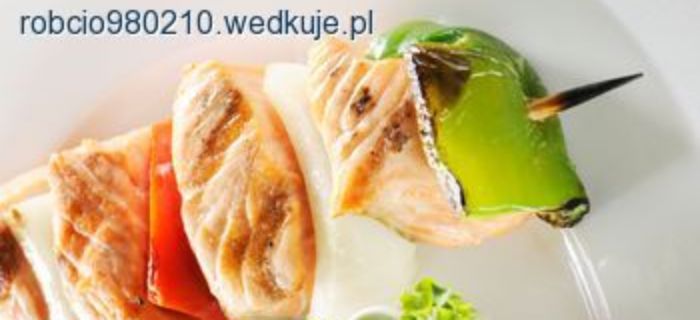 Szaszłyki z ryb i owoców morza