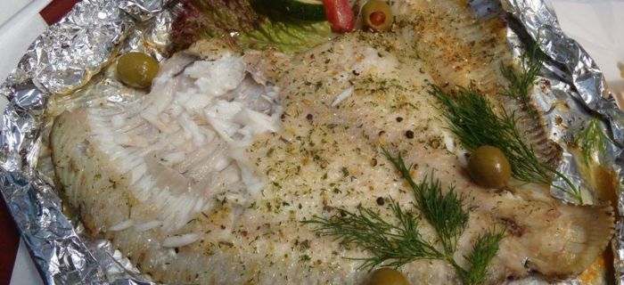 Turbot z pieca