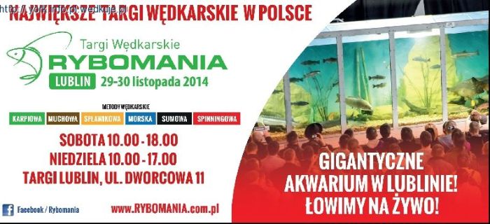 Targi Wędkarskie Rybomania Lublin 2014 już za dwa tygodnie!
