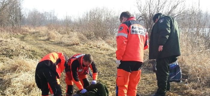 Strażnicy udzielili pierwszej pomocy