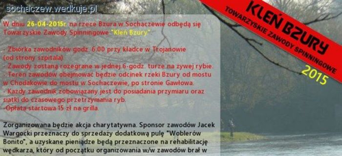 Towarzyskie zawody spinningowe 