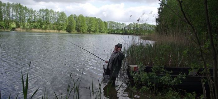 Zawody wedkarskie o mistrza koła 17.05.2015r. j. Chłodne St. Sumin