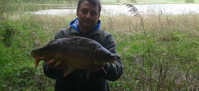Rekordowy karpik 3,35 kg przy okazji...