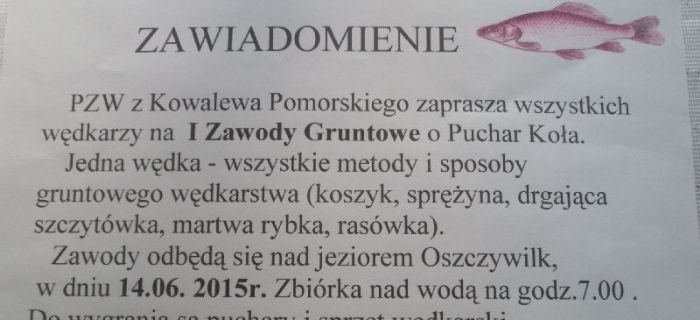 Zawody o mistrzostwo Koła Kowalewo Pomorskie 2015