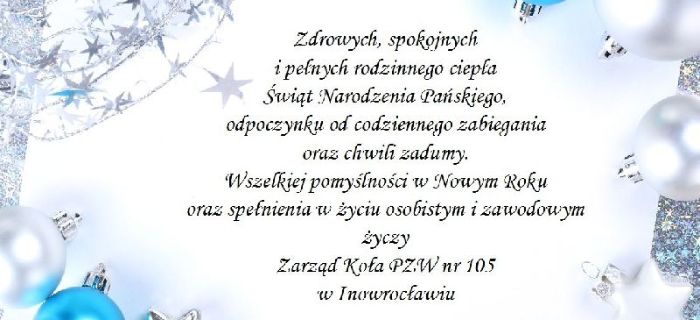 Życzenia z okazji Świąt Bożego Narodzenia