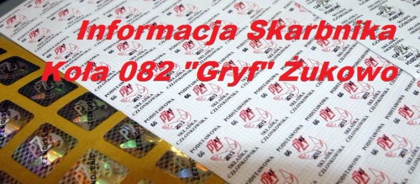 Ogłoszenie Skarbnika - koła 082 