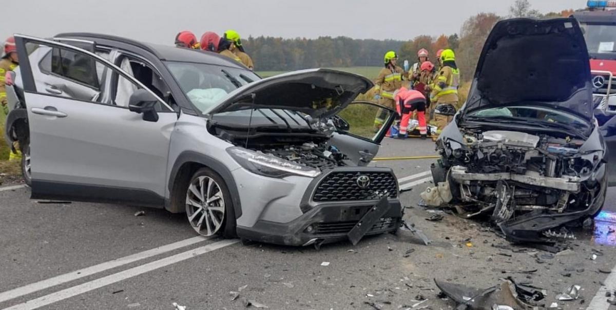 Biała Piska: Wypadek z udziałem trzech samochodów