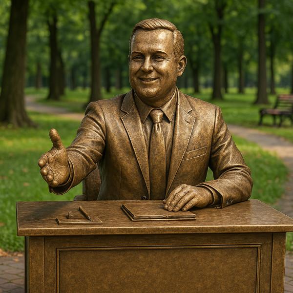 Wrocław ma krasnale, Szczecin kotwice, Pisz stawia na... pomniki urzędnika!