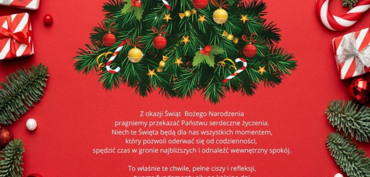 Życzenia z okazji Świąt Bożego Narodzenia