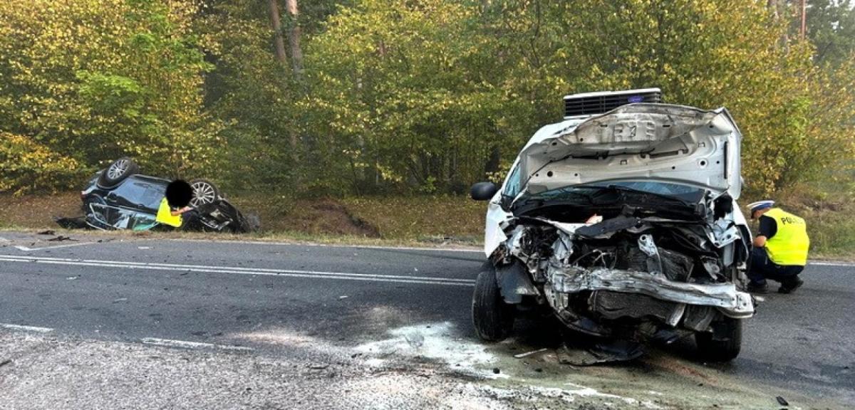 Wypadek drogowy i 4 kolizje. Ostatni wakacyjny weekend na drodze