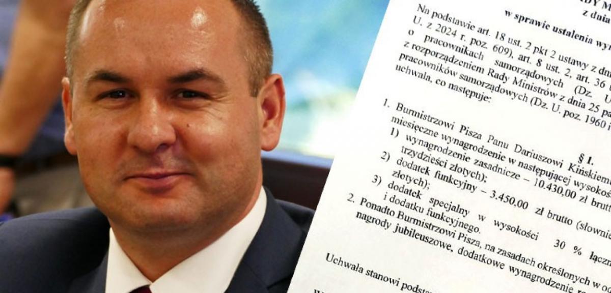 Rada uchwaliła wynagrodzenie Burmistrza Pisza. Ile zarobi Kiński?