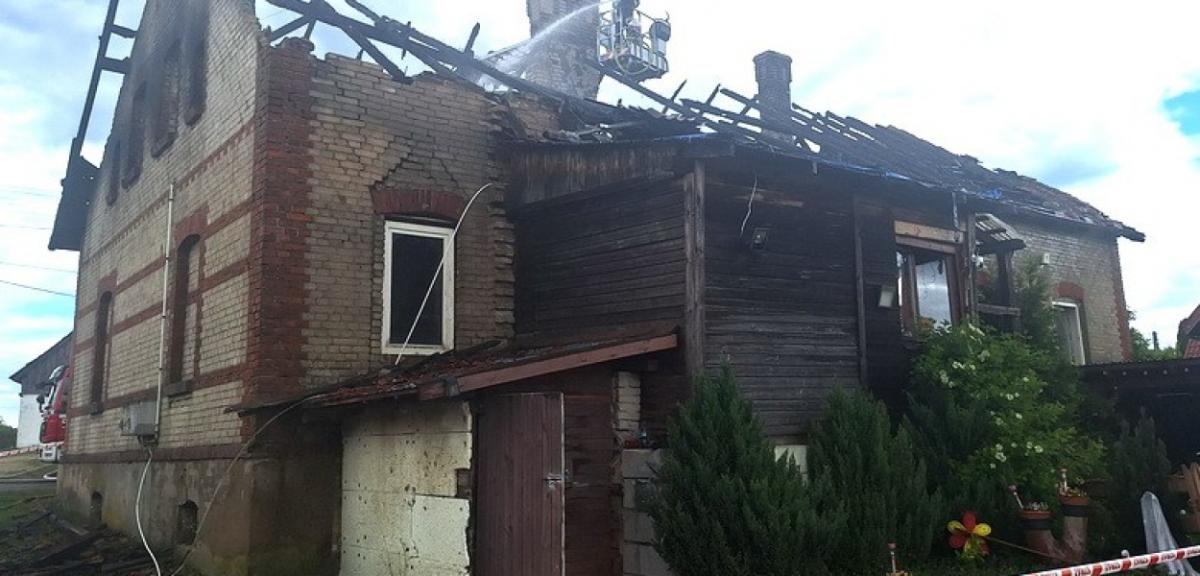 Spłonął budynek mieszkalny w Hejdyku