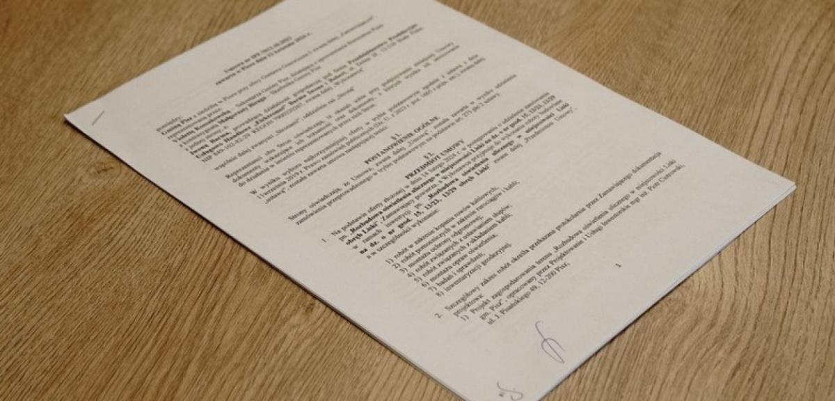 Podpisano umowę na oświetlenie w Liskach