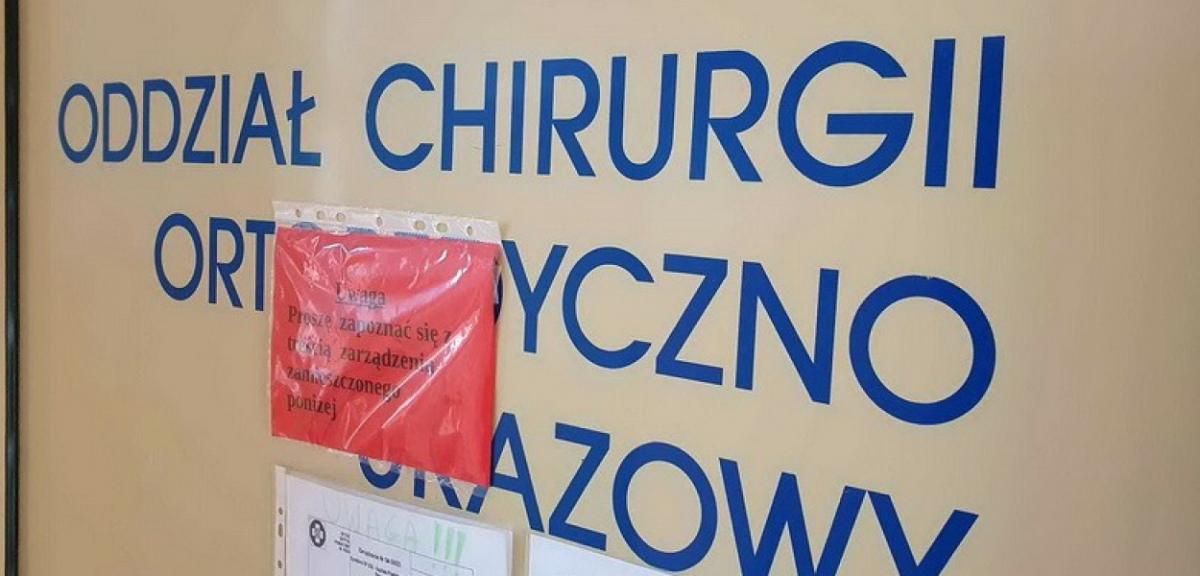  Wreszcie kompromis. Oddział ortopedyczny i poradnia wznowią przyjmowanie…