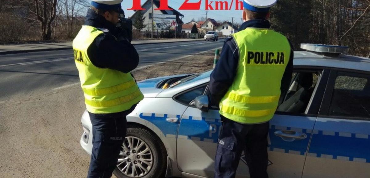 Prędkość 112km/h. Mandat: 4 tys. zł