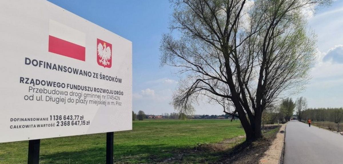 Inwestycje drogowe na terenie Gminy Pisz