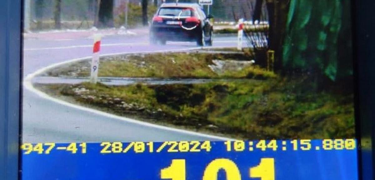 Nadmierna prędkość. Jechał przez Maldanin 101 km/h