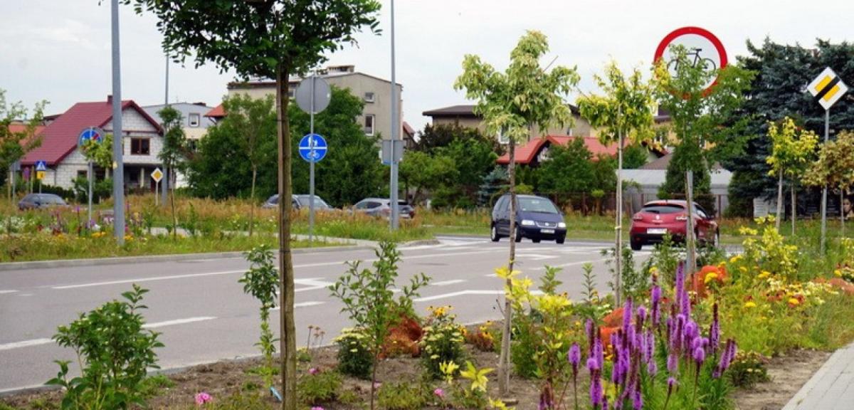 Wołodyjowskiego pełna zieleni i kwiatów