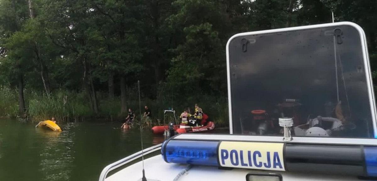 Wypadek na jeziorze Nidzkim. Sternik za burtą