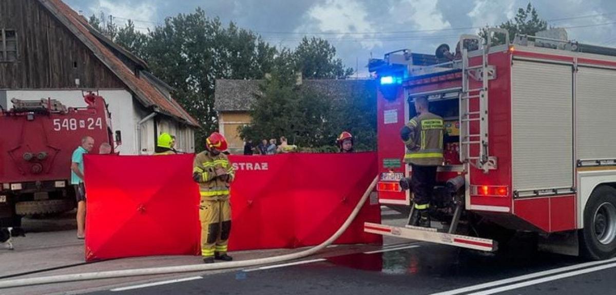 Śmiertelny w skutkach pożar domu w Wężewie