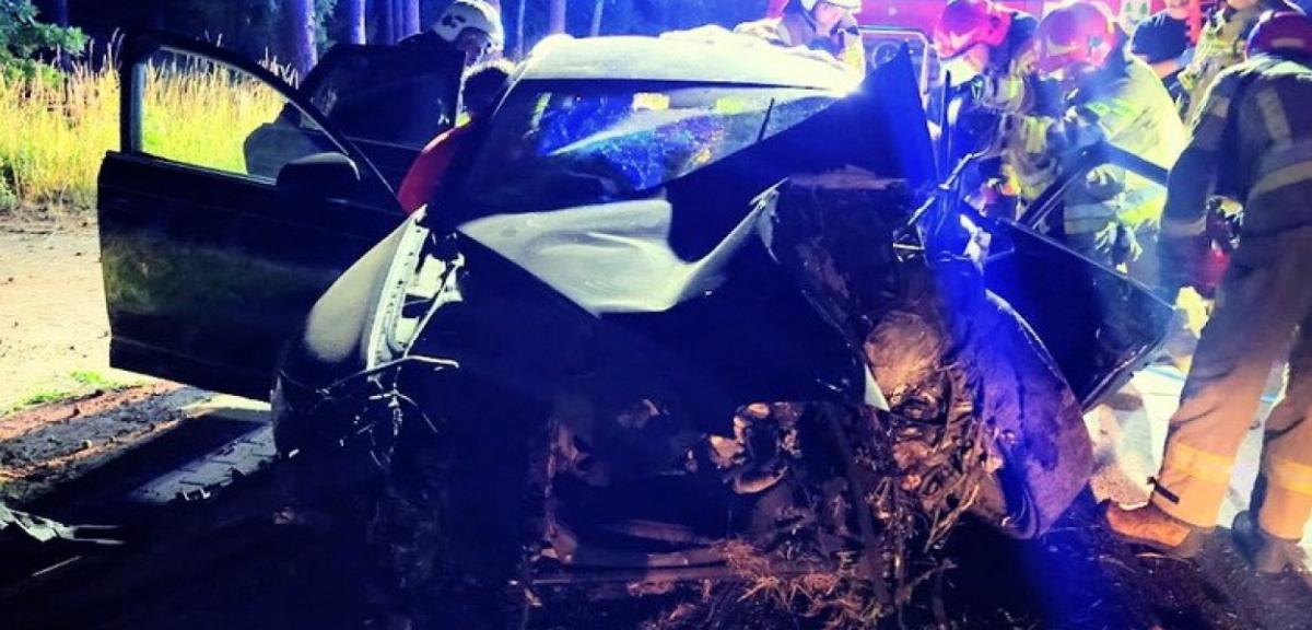 Wypadek na trasie Pisz-Turośl