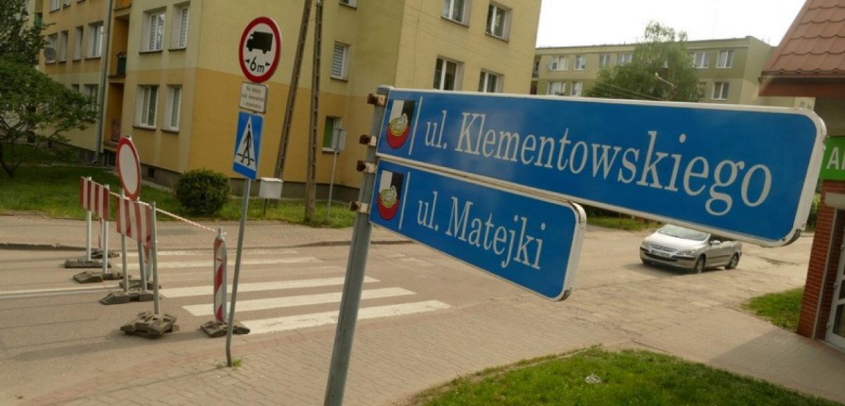 Matejki zamknięta od Klementowskiego. Rusza przebudowa ulicy