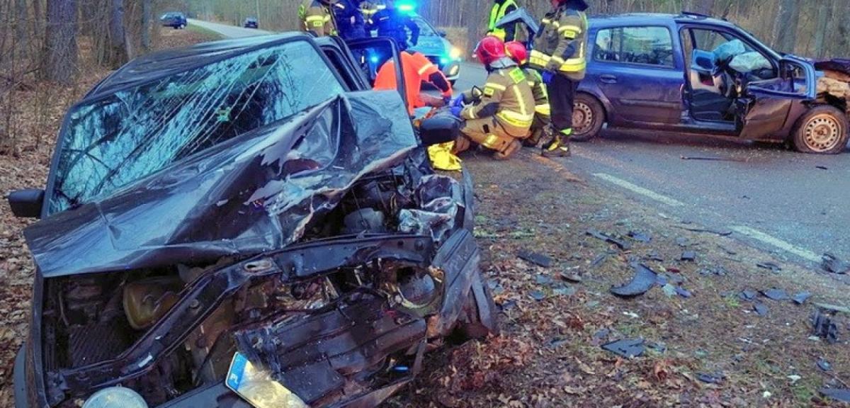 Groźny wypadek na trasie Ruciane-Nida - Wejsuny
