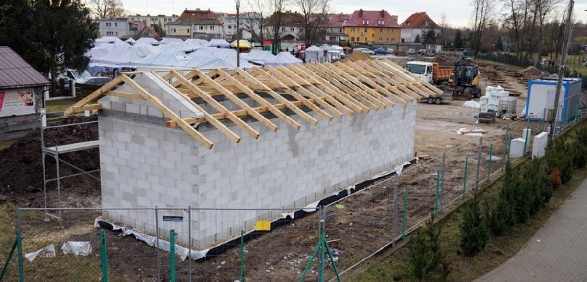 Aktualizacja z placu budowy modernizowanego targowiska
