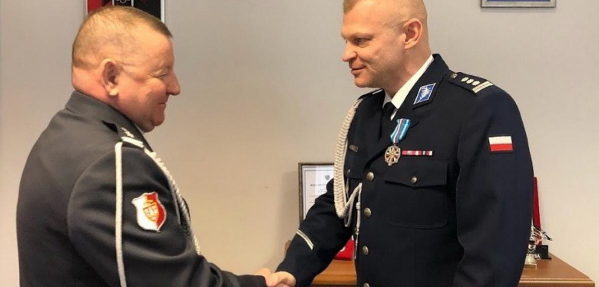 Komendant Powiatowy Policji w Piszu odznaczony medalem