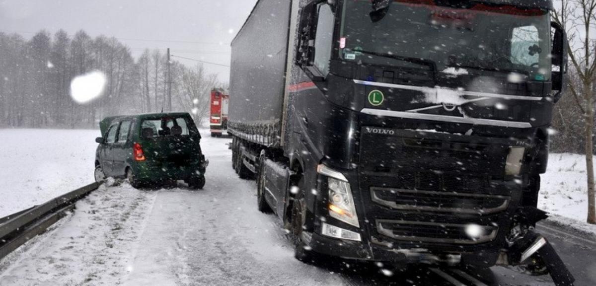 Zderzenie niedaleko Snopek