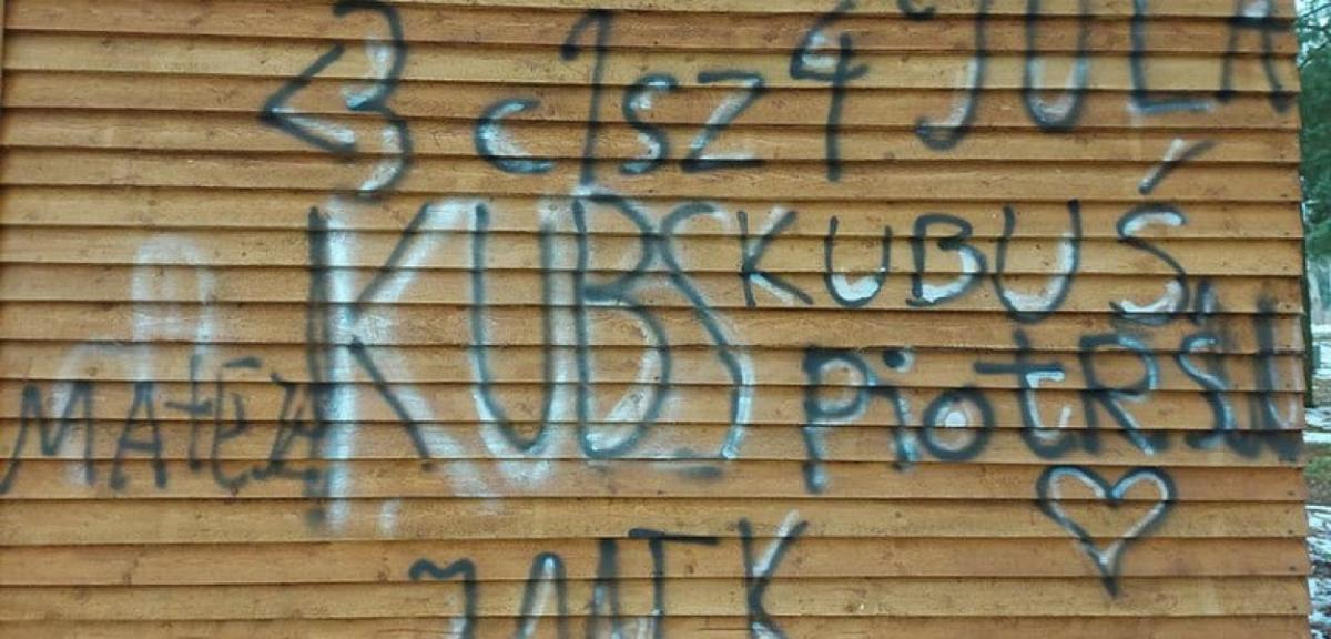 Sprawcy wandalizmu z Karwika sami przyznali się do popełnionego czynu