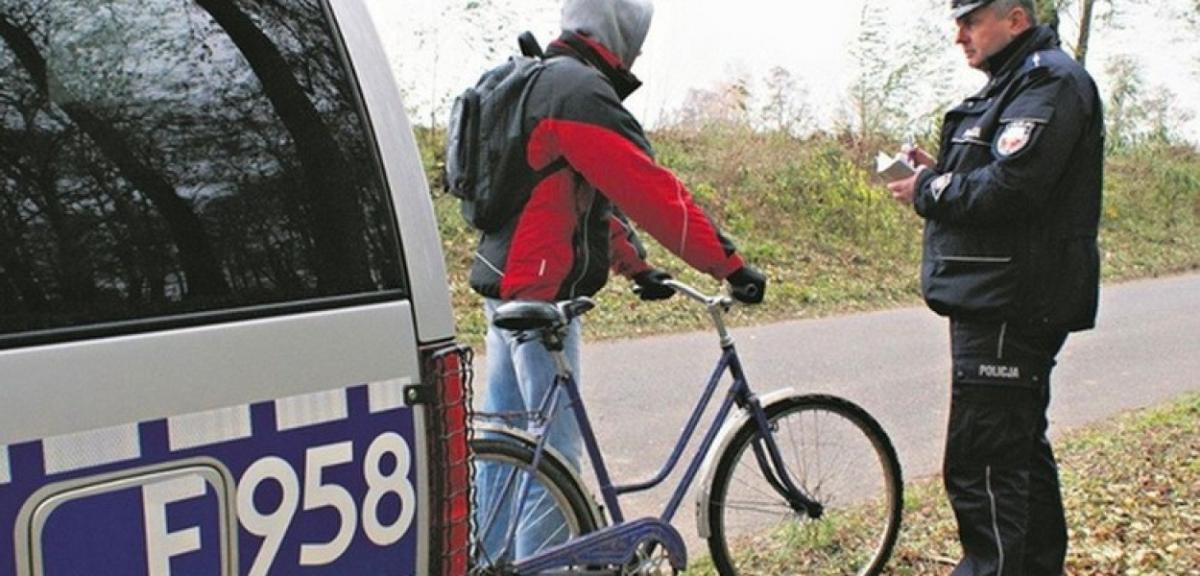 Nietrzeźwy rowerzysta zatrzymany. Był poszukiwany przez policję