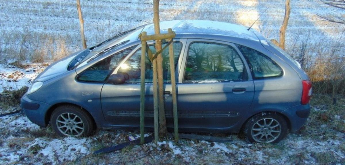 Jazda na promilach zakończona w rowie
