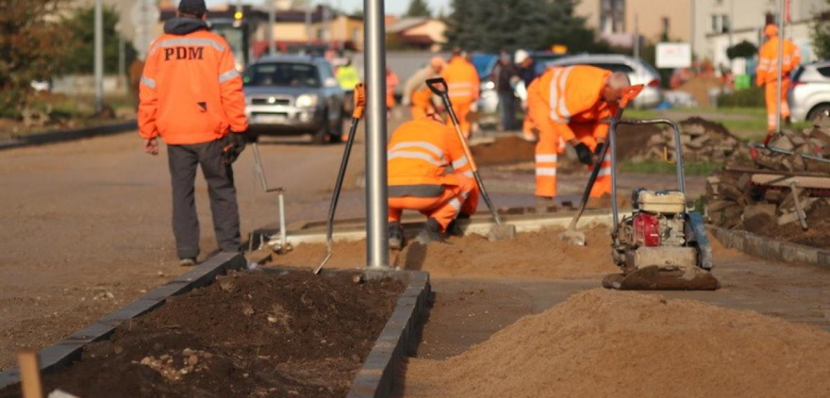 Trwa przebudowa ulicy Wołodyjowskiego na Osiedlu Wschód