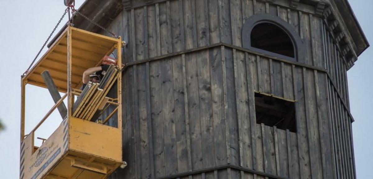 Kilka dni pozostało do zakończenia prac na kościelnej wieży