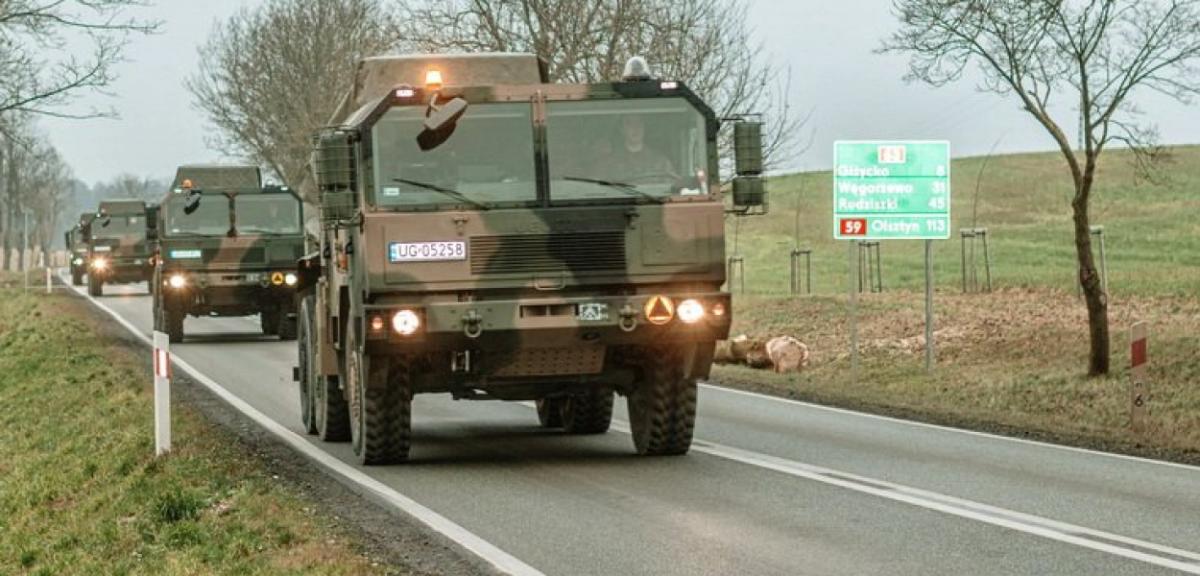 Wzmożony ruch pojazdów wojskowych na drogach powiatu