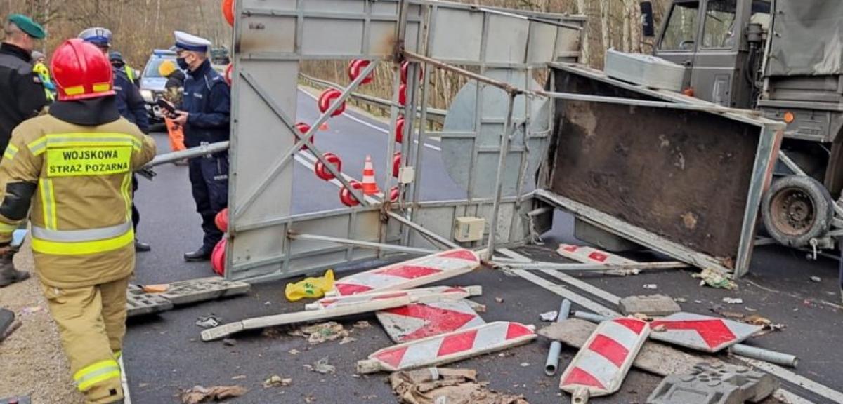 Droga krajowa Orzysz-Giżycko jest zablokowana