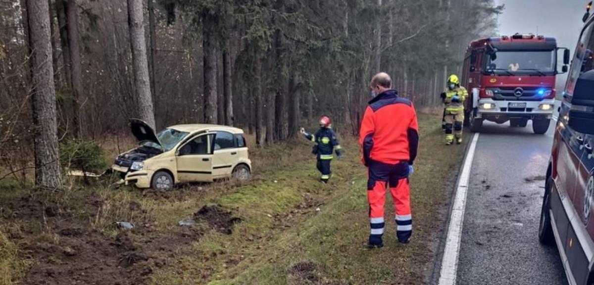 Wierzbiny: Kierowca stracił panowanie nad autem