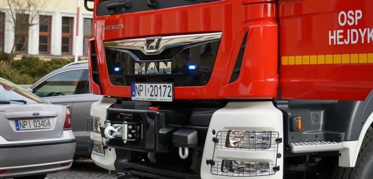 OSP Hejdyk: do pożaru nowym autem