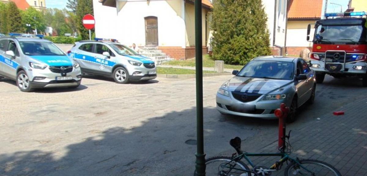 28-latek potrącił rowerzystę. Mężczyzna trafił do szpitala