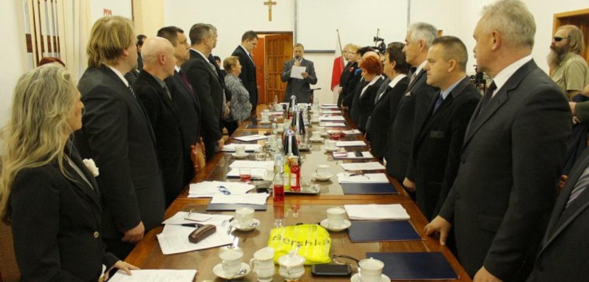 Inauguracyjne sesje Rady Miejskiej i Rady Powiatu w jednym czasie