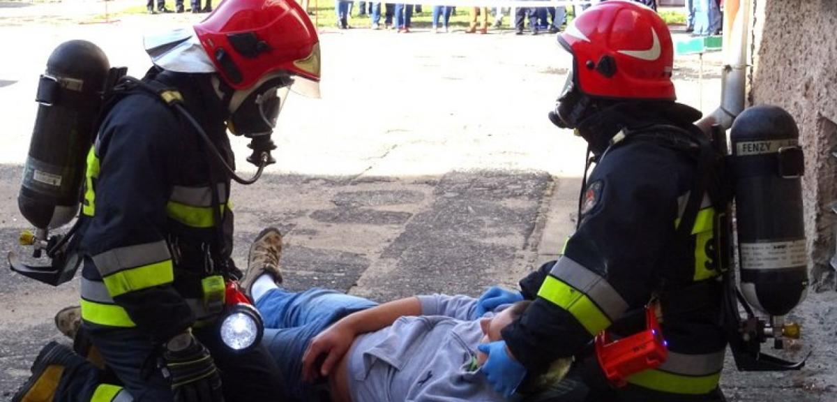 Pożar w Komendzie Policji w Piszu