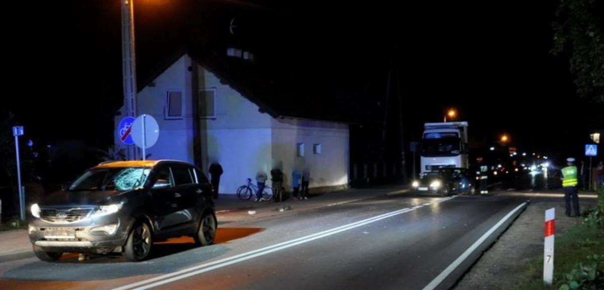 Snopki: pieszy wtargnął pod koła jadącego auta
