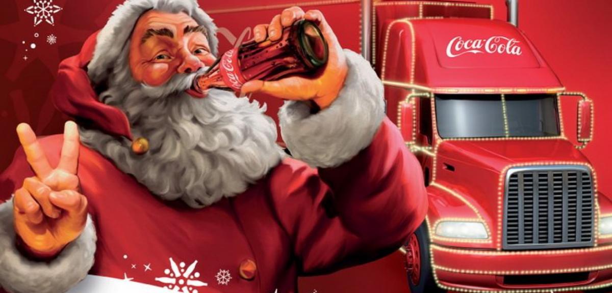 Pisz na świątecznej trasie ciężarówki Coca-Cola