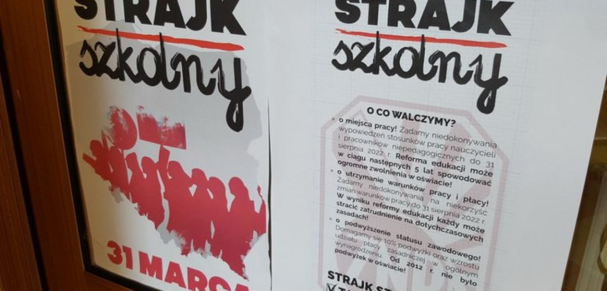 Trwa ogólnopolski strajk nauczycieli